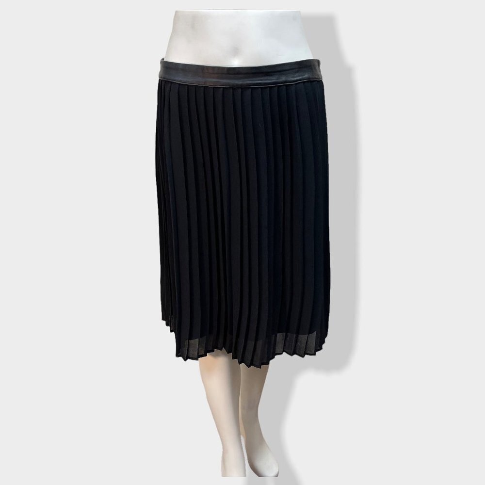 MOSSIMO Chiffon Pleated Black Skirt